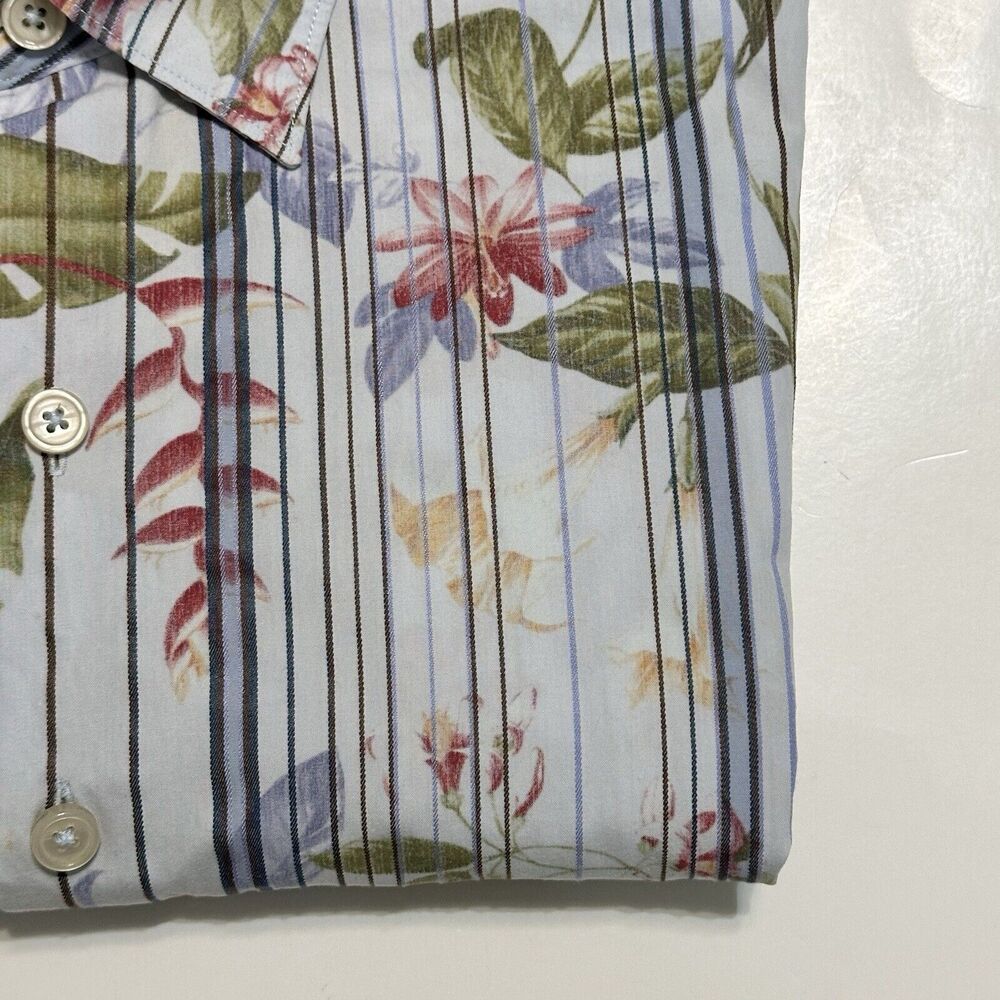 Tommy Bahama Shirt Men’s Medium Tropical Floral Print Button Down Long Sleeve - Picture 9 of 9
